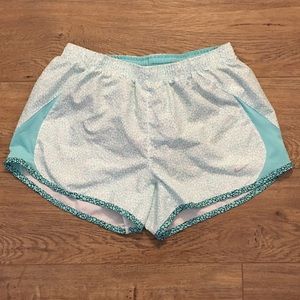 Turquoise Nike Air women’s running shorts size s